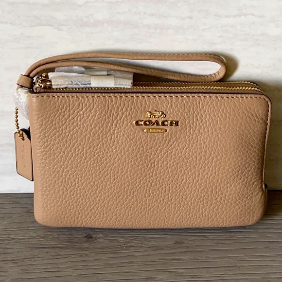 NWT Coach Double Corner Zip Wristlet - Picture 12 of 12